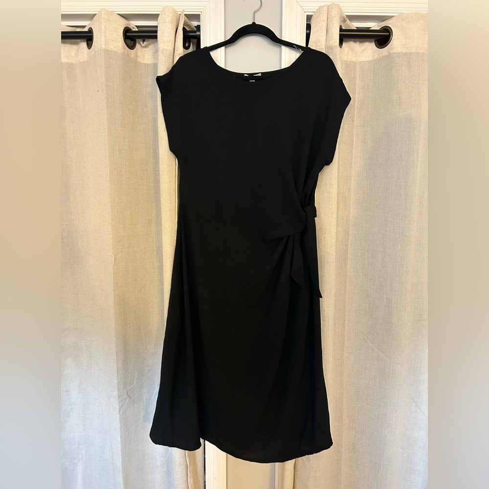 See You Monday Black Midi Dress